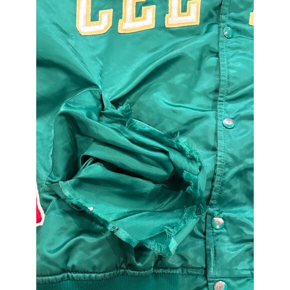 Vintage 1980's Starter Boston Celtics NBA Satin Jacket Green Men's Large - Picture 8 of 10